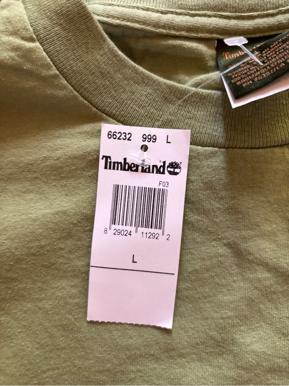 Timberland Olive Green Short-Sleeve Pocket Tee - Picture 3 of 6